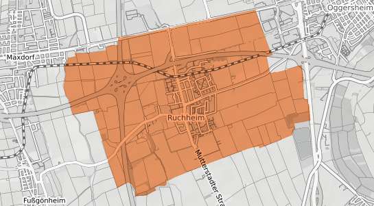 Mietspiegelkarte Ludwigshafen am Rhein Ruchheim